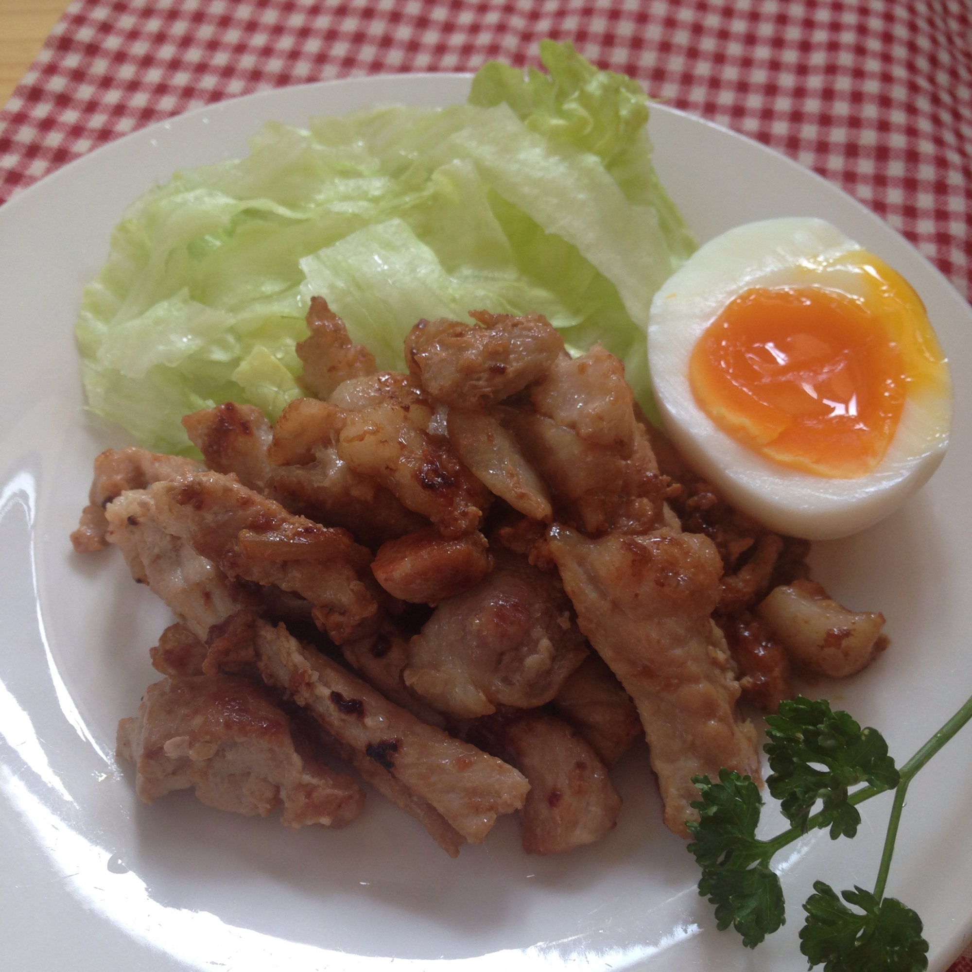 豚ロース肉de玉ねぎ醤油漬け焼き♪