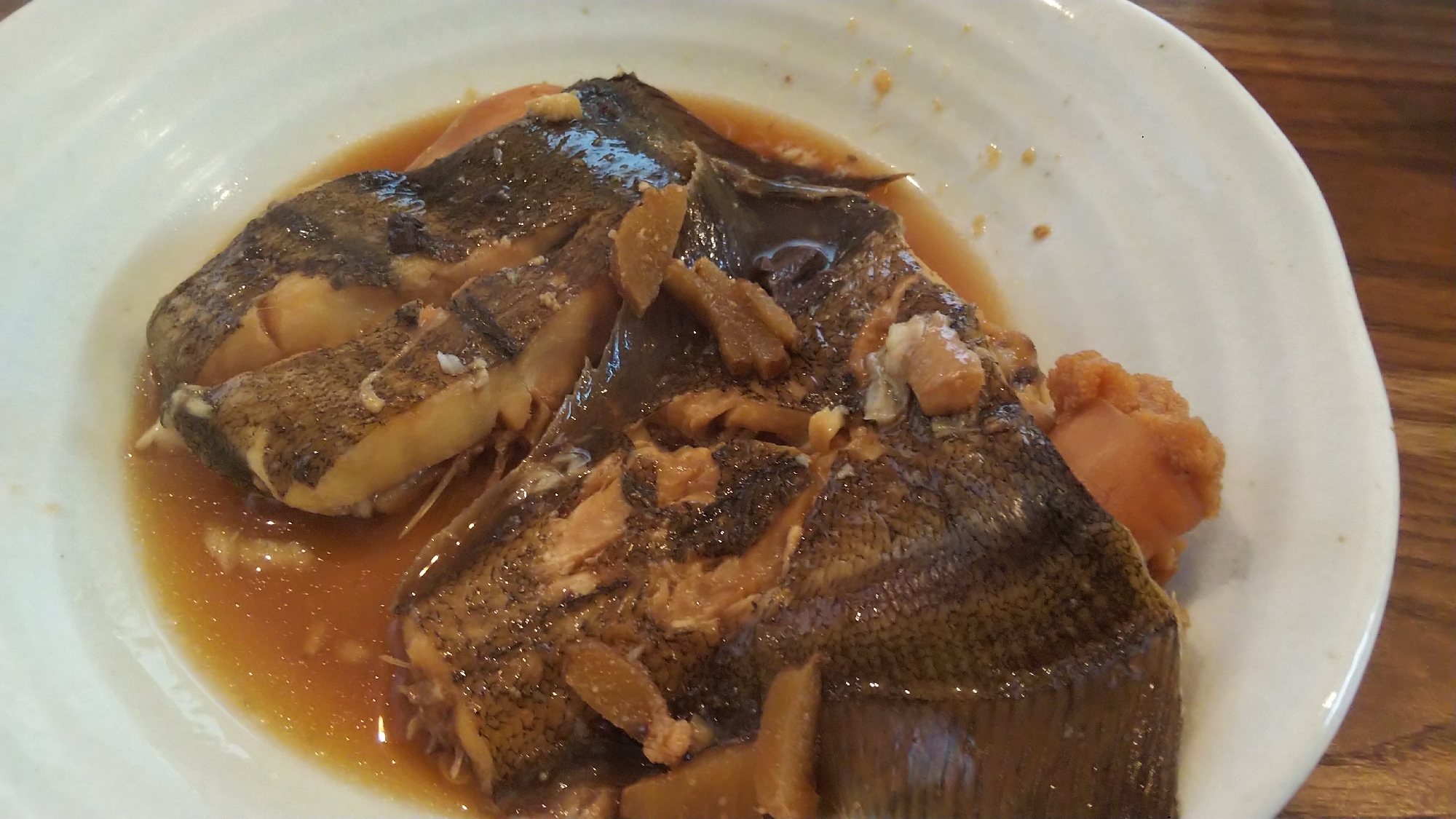 炊飯器ＤＥカレイの煮付け