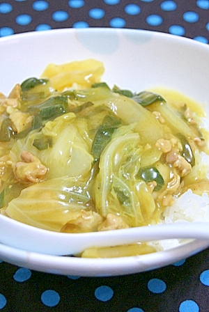 子供が喜ぶ！カレー風味の中華丼