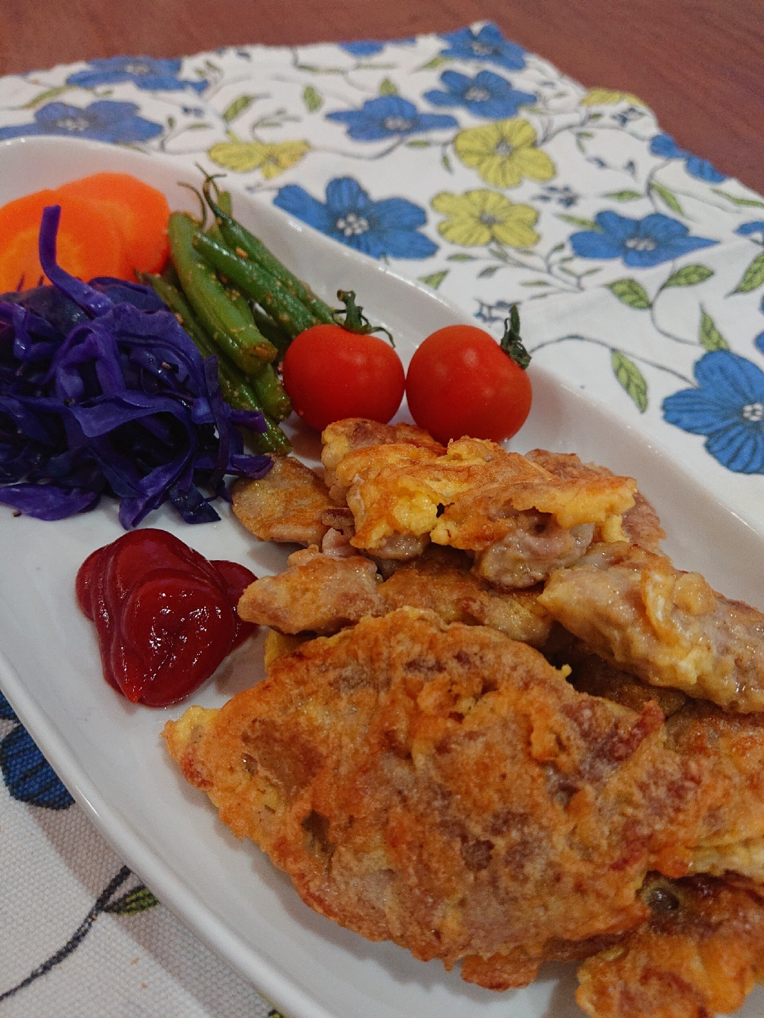 節約!豚こま切れでピカタ