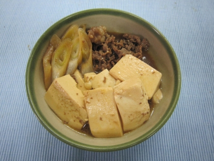 フライパンで簡単にできました！肉豆腐はじめて作りましたが、美味しいですね(^^)御馳走様でした！