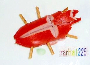 ウインナー１本でカブトムシ☆