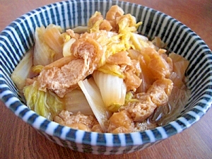 いれるだけ 白菜と油あげ煮 レシピ 作り方 By たまご 楽天レシピ