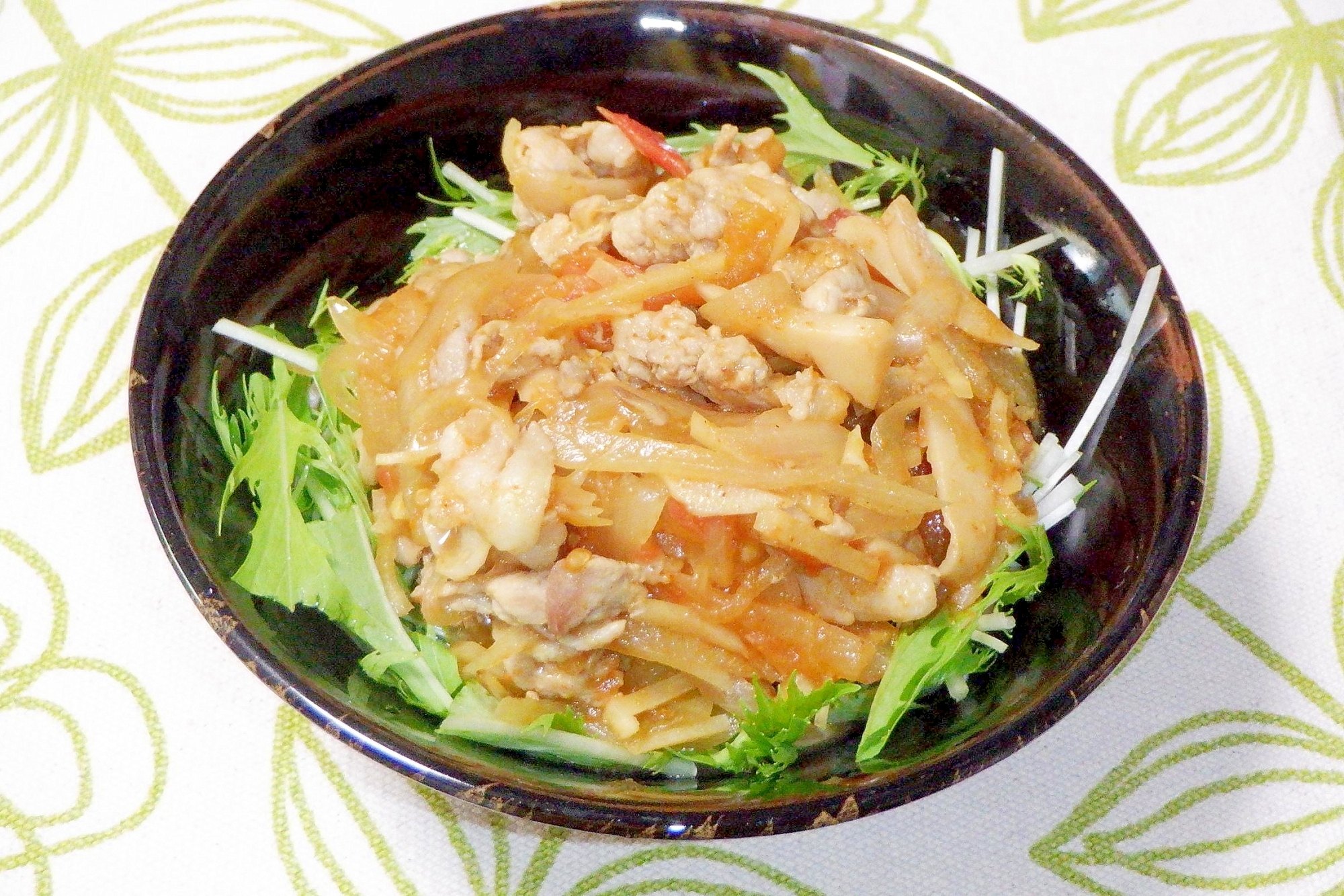 夏にぴったり❤カレー肉蕎麦