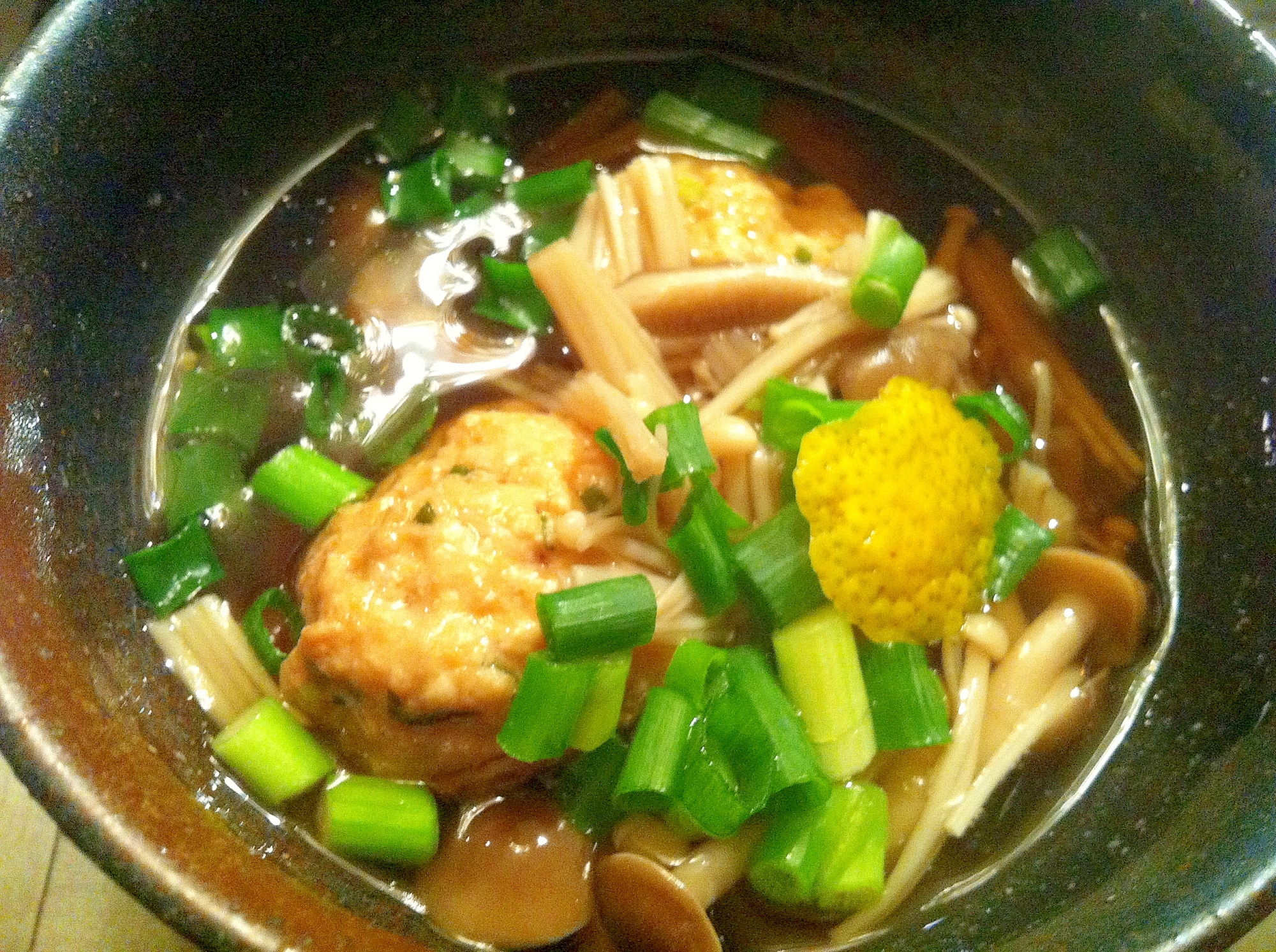 秋はこれ!!ふわふわ鮭のつみれ&きのこ汁♪