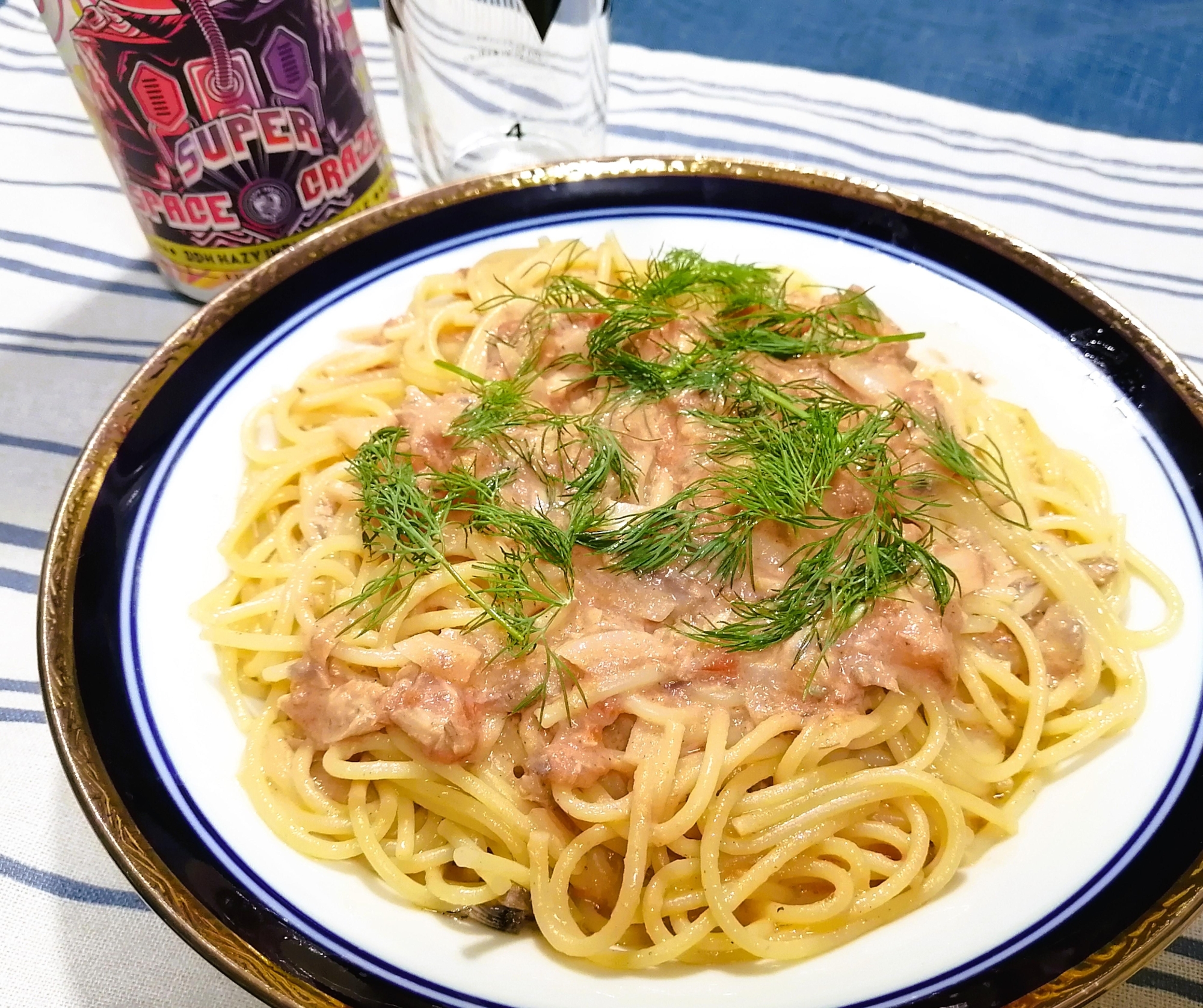 さば水煮缶活用！鯖のトマトクリーム風パスタ