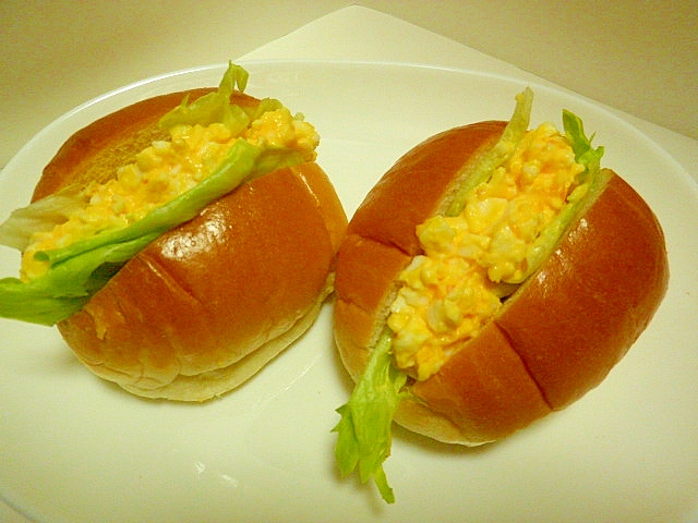 卵サンドのロールパン レシピ 作り方 By Hamupi Ti Zu 楽天レシピ