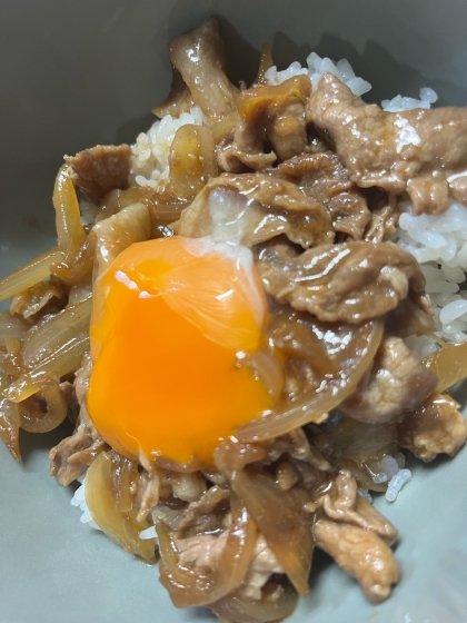 味噌風味のスタミナ丼(下味冷凍)