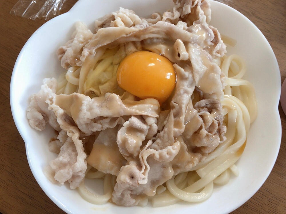 豚しゃぶ月見冷やしうどん