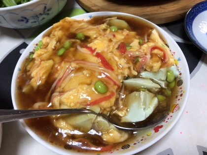 人生初レポートです！
美味しい！飯ではなく、味気のない枝豆豆腐のうえにかけました( ^ω^ )
リピ決定☆