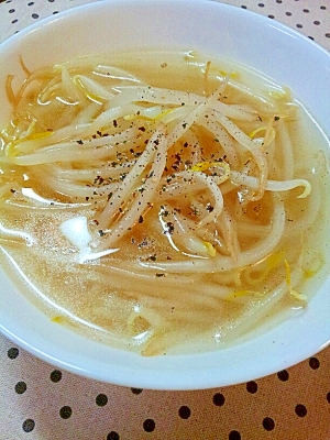 もやしのラーメンスープ♪