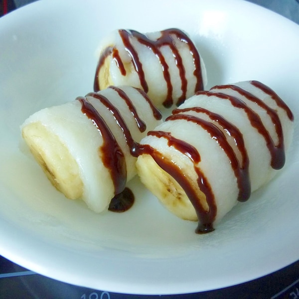 餅で簡単デザート 餅のバナナロール レシピ 作り方 By げんきノンタン 楽天レシピ 餅で簡単デザート 餅のバナナロール レシピ 作り方 By げんきノンタン 楽天レシピ