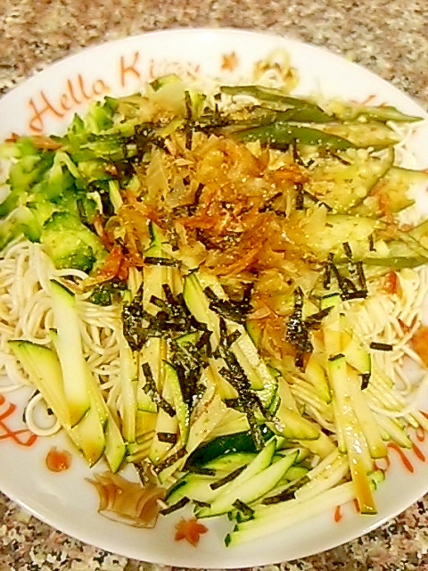 野菜たっぷり・とうふそうめん風