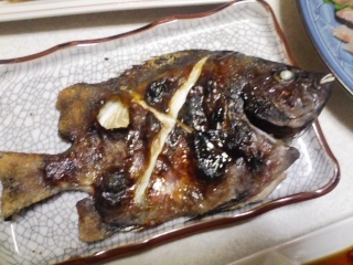 石鯛の塩焼き