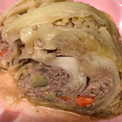 巻かない丸ごとロールキャベツ！