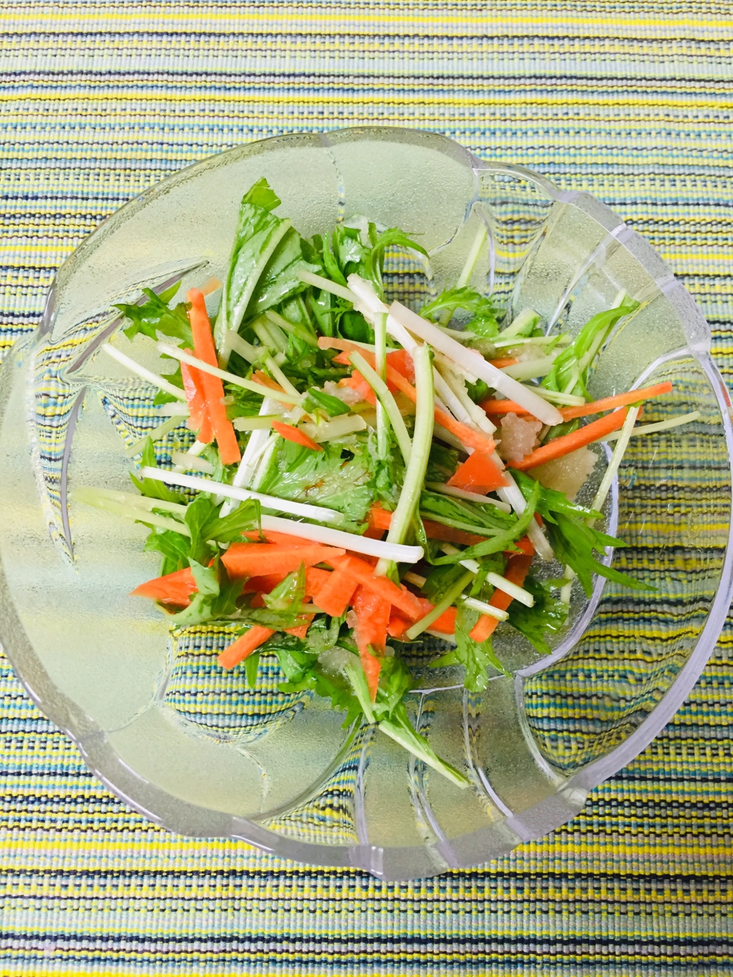 にんじんと水菜のさっぱりおろし和え