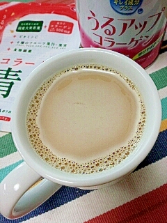 ホッと☆美肌ジンジャーグリーンきなこカフェオレ♪