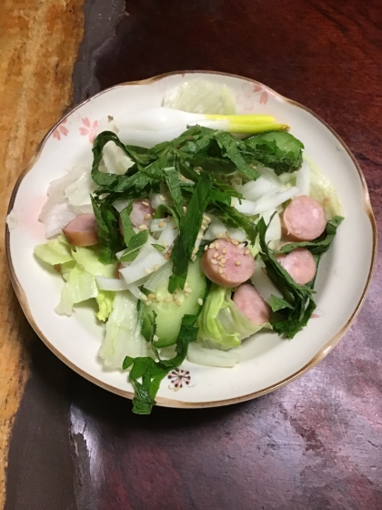 シャキシャキ香味野菜のサラダ