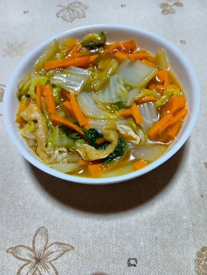 白菜と厚揚げのうま煮