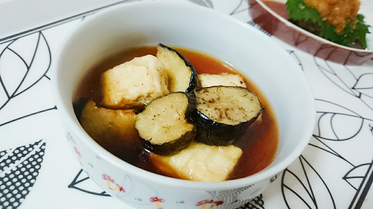 豆腐と茄子の揚げ出し