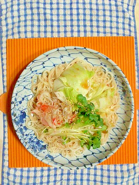 コチュジャンのピリ辛素麺♪