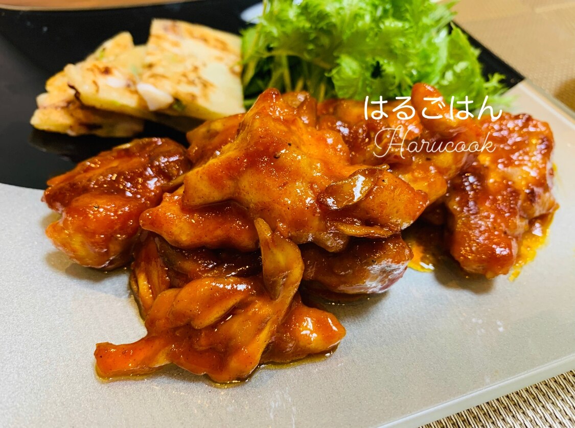 揚げない！ヤンニョムチキン♡ レシピ・作り方 by はるごはん 