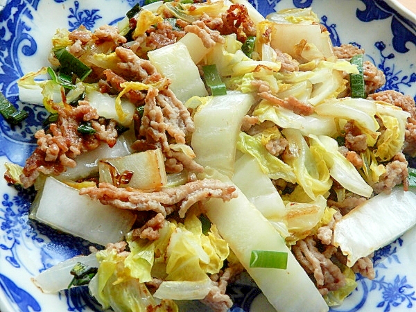 タイ料理風❤白菜の炒め物♪（ココナッツオイル他）