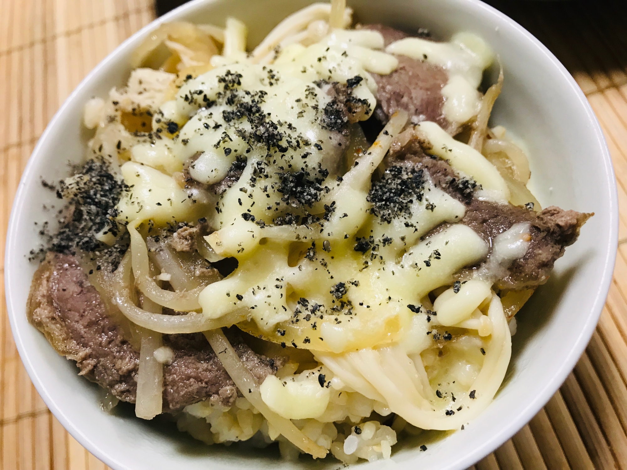 リメイク！チーズジンギスカン丼