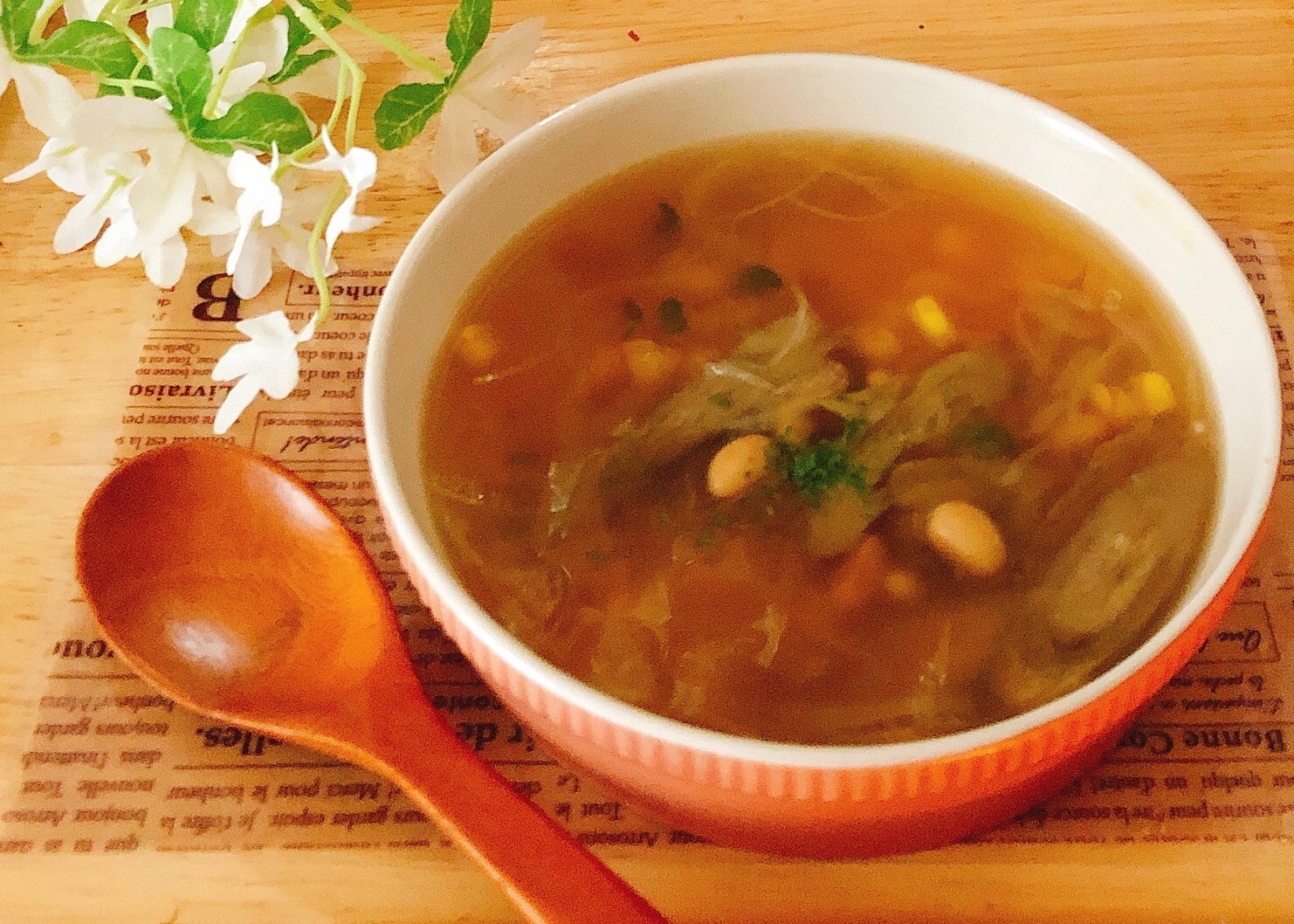 野菜たっぷりꕤ和風スープ