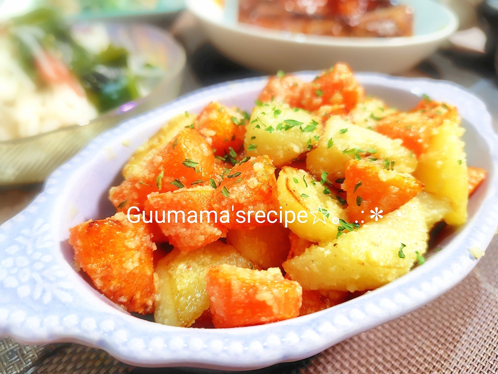 おうちバル♡にんじんとじゃがいもの国産チーズソテー