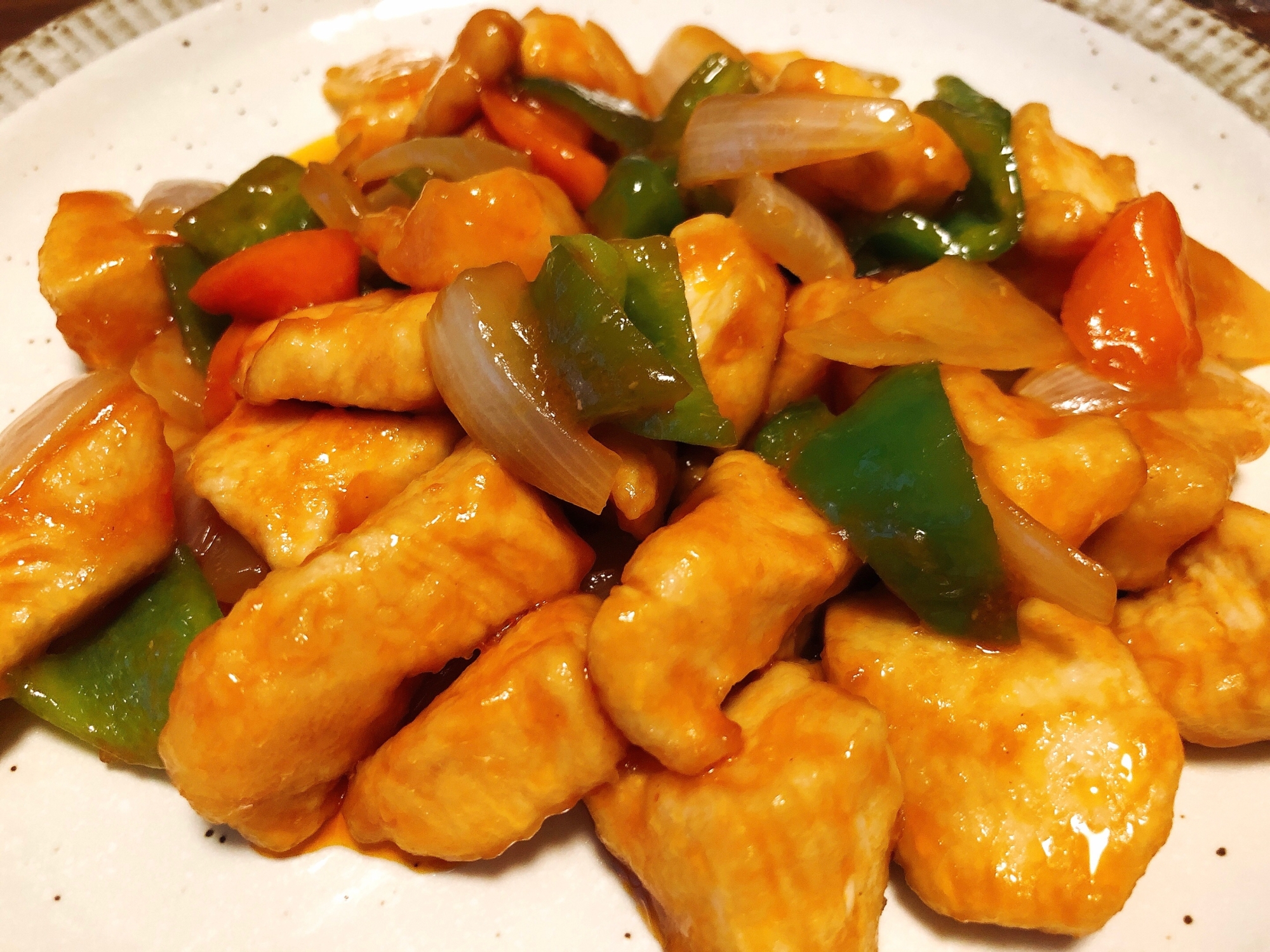 ポン酢&ムネ肉で酢鶏