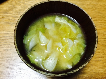 大根と白菜、あげの味噌汁