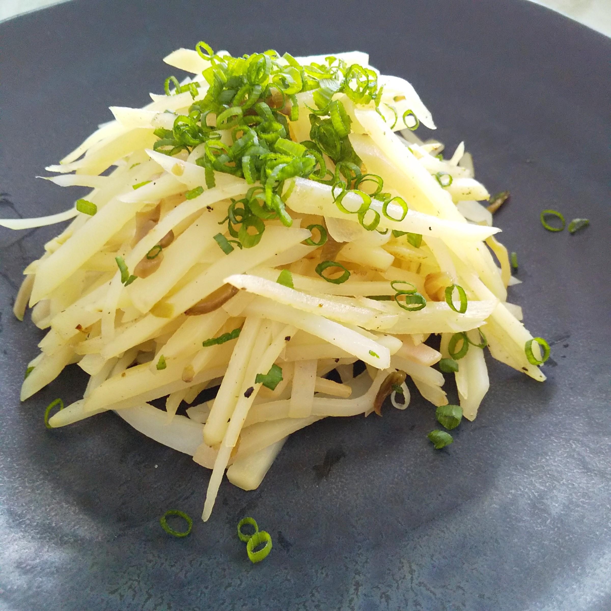 簡単！シンプル！じゃがいもの搾菜炒め