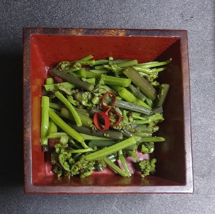 こんにちは〜今年もワラビの季節になりました！浅漬けは初めてですが、簡単で美味しいですね(*^^*)レシピありがとうございました。