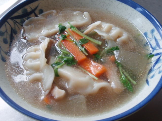 水餃子のスープ