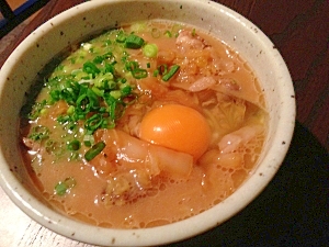 徳島ラーメン風☆豚肉の甘辛煮込みと卵のせラーメン