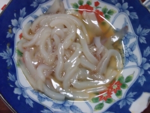 柚子胡椒風味のいかそうめん