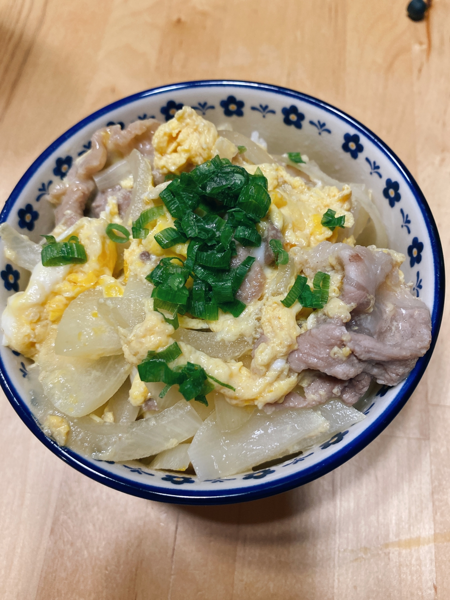 豚こま肉の他人丼