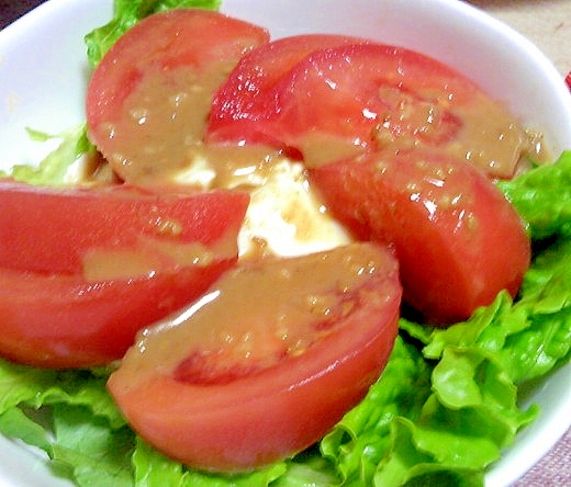 夏におススメ☆豆腐とトマトのさっぱりサラダ