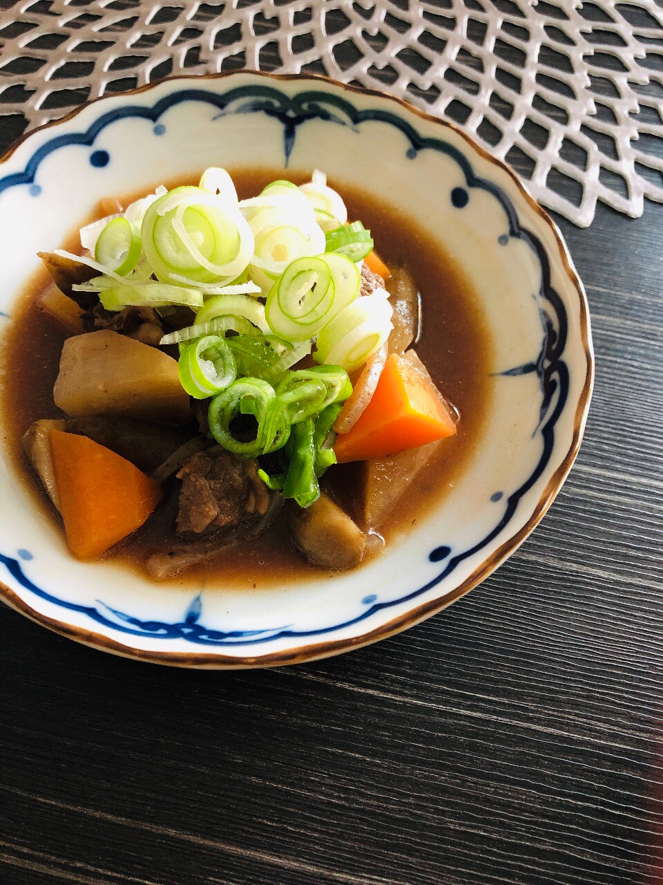 【簡単なのに本格】カレー用牛肉の具沢山な土手煮