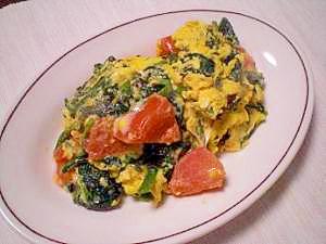 朝食に ほうれん草とトマトの卵炒め レシピ 作り方 By ミニーちゃん 楽天レシピ 朝食に ほうれん草とトマトの卵炒め レシピ 作り方 By ミニーちゃん 楽天レシピ