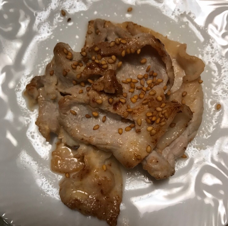 豚こま肉の味噌マヨ炒め