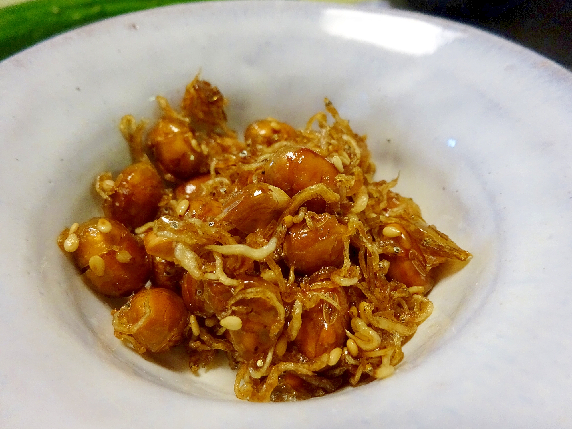 ■10分で..煎り大豆とじゃこのカリカリ佃煮