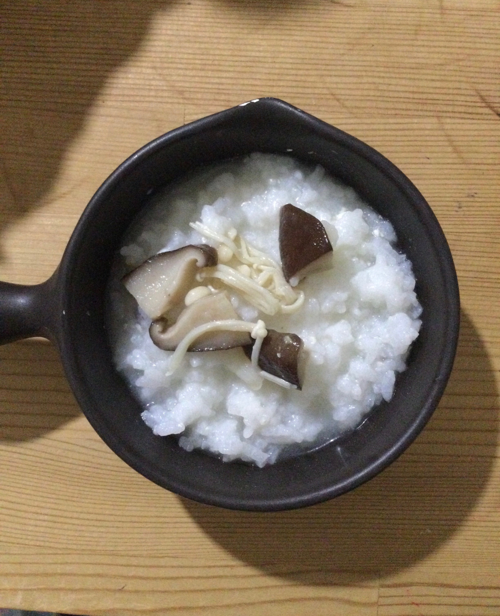 えのきと椎茸の味噌煮乗せ☆温めご飯♪