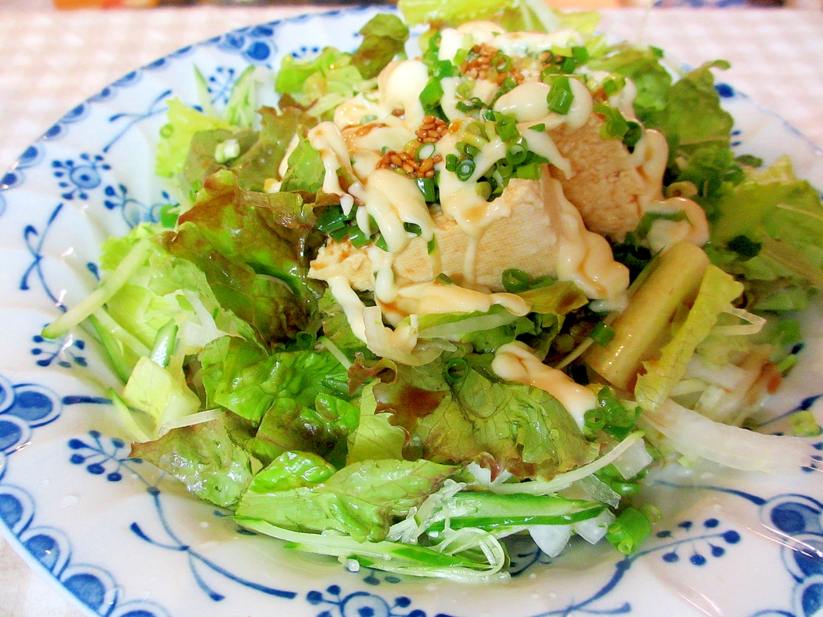 豆腐サラダマヨ冷麺