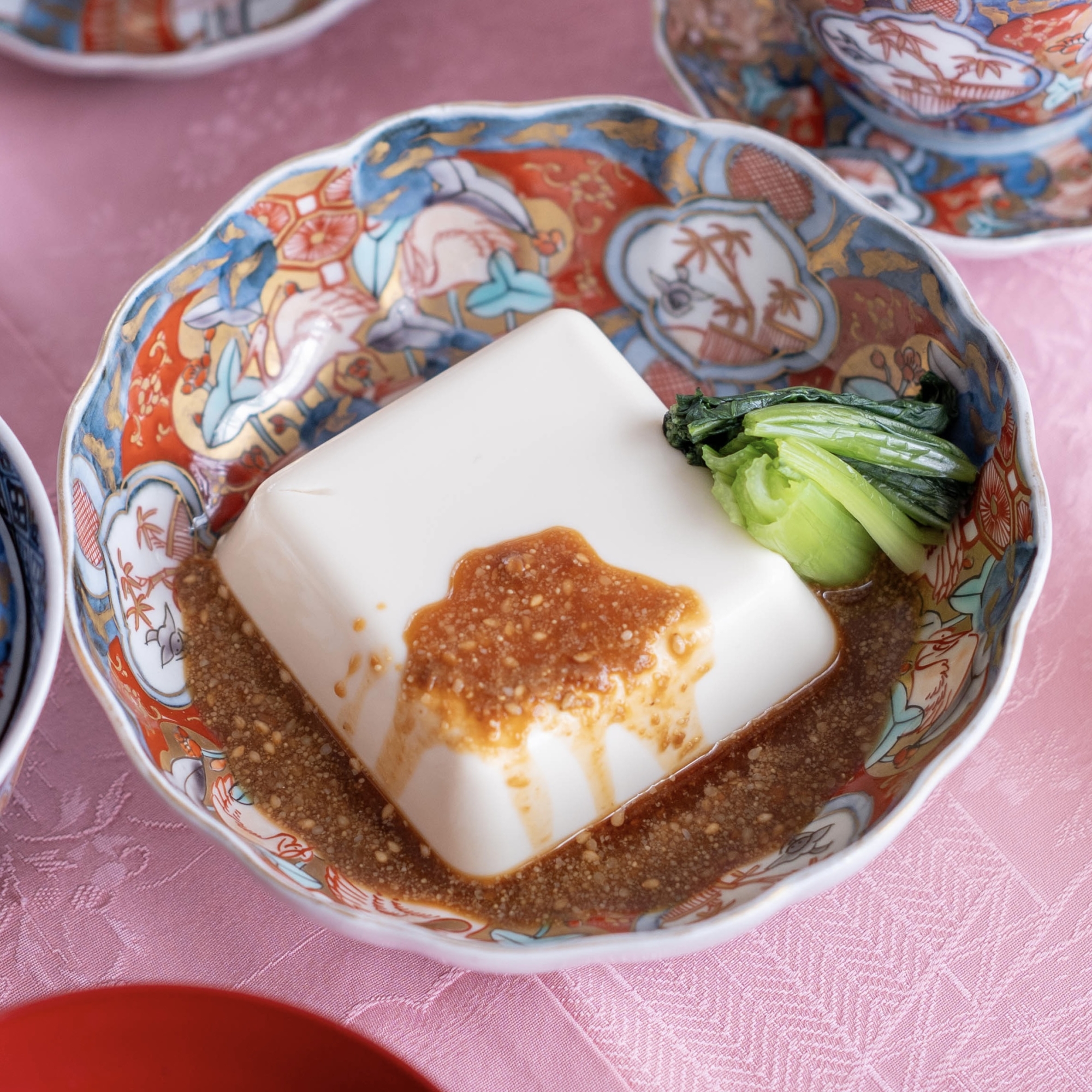 温やっこ〜ポン酢みそだれ【和食・副菜】