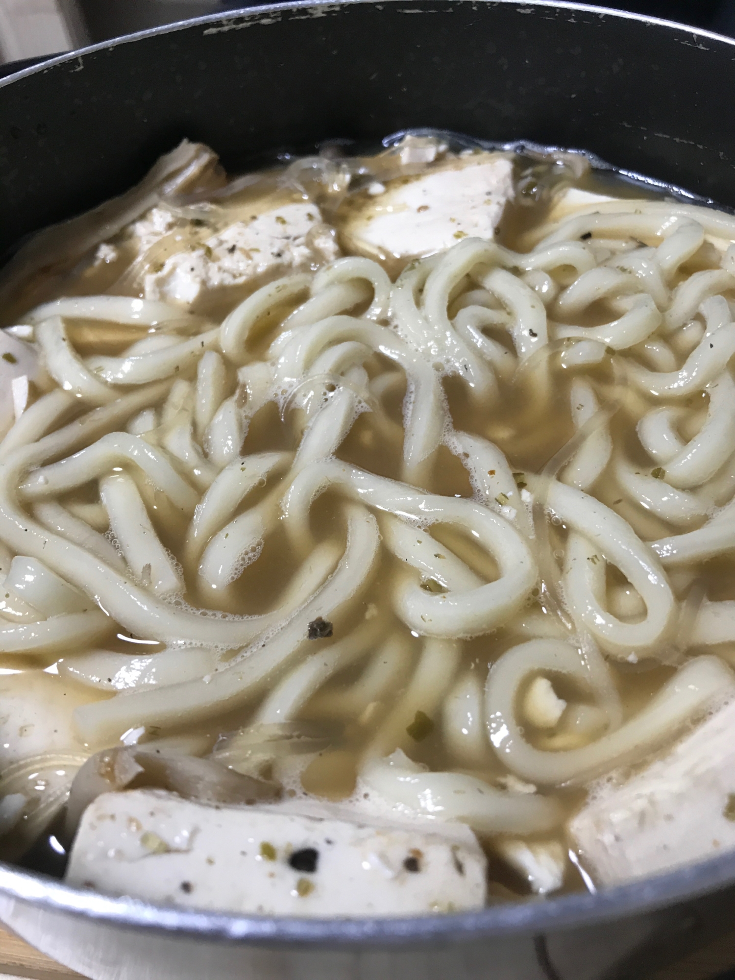 豆腐鍋焼きうどん