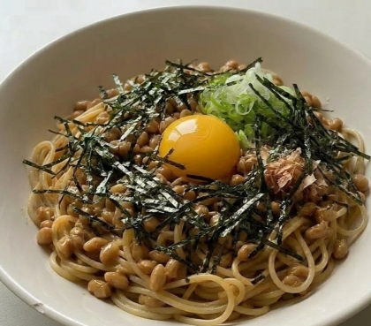 納豆パスタ