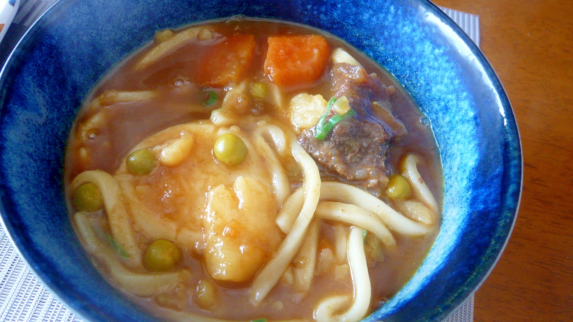 ♥　焼き餅入り！　カレーうどん　♥