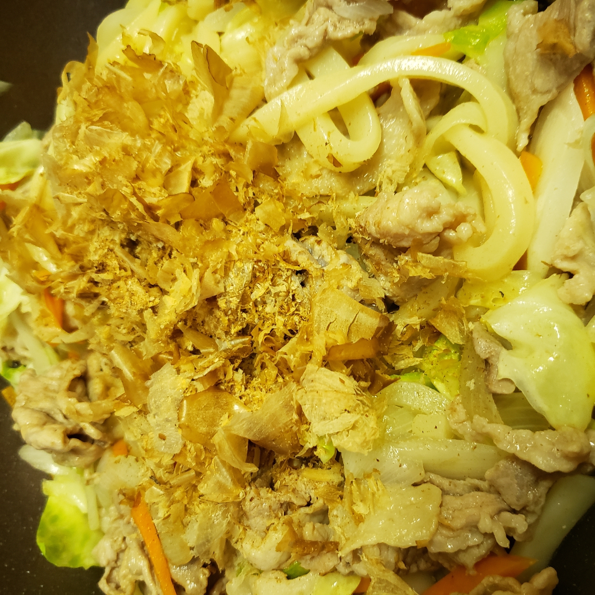 野菜たっぷり焼きうどん